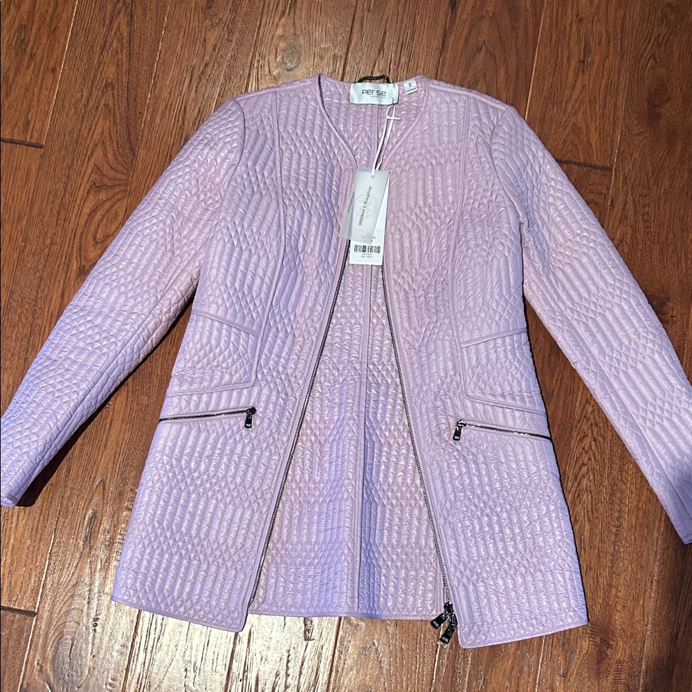 NWT Carlisle Lilac Textured Jacket